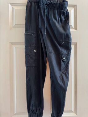 Banana Republic Black Cargo Jogger Pants